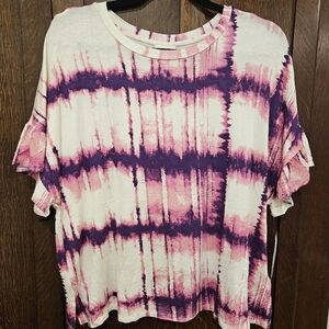New nwt lularoe dahl top shirt m medium tie dye